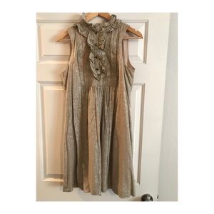 ABS Collection Nordstrom silver print dress 10